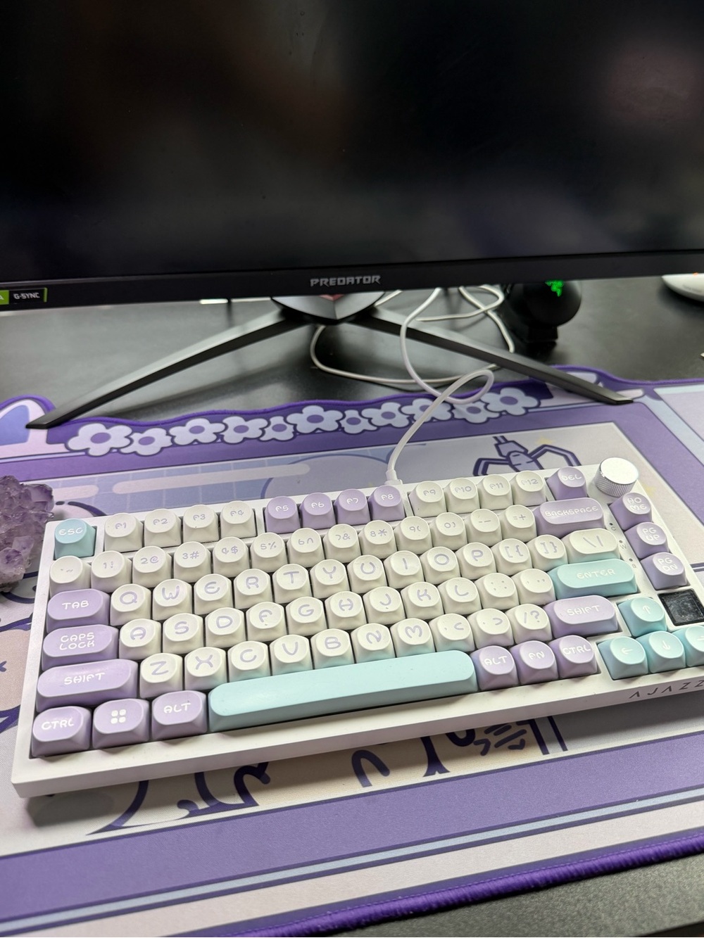 Ajazz AK820 Pro Purple Mechanical Keyboard